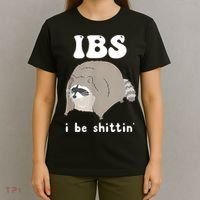 Ibs I Be Shittin Raccoon Funny T-Shirt thumb 4