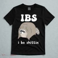 Ibs I Be Shittin Raccoon Funny T-Shirt thumb 5
