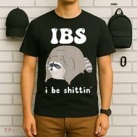 Ibs I Be Shittin Raccoon Funny T-Shirt thumb 6