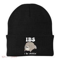Ibs I Be Shittin Raccoon Funny Beanie thumb 0