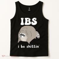 Ibs I Be Shittin Raccoon Funny Tank Top thumb 2