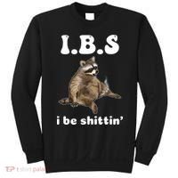 Ibs I Be Shittin Cute Raccoon Funny Sweatshirt thumb 0