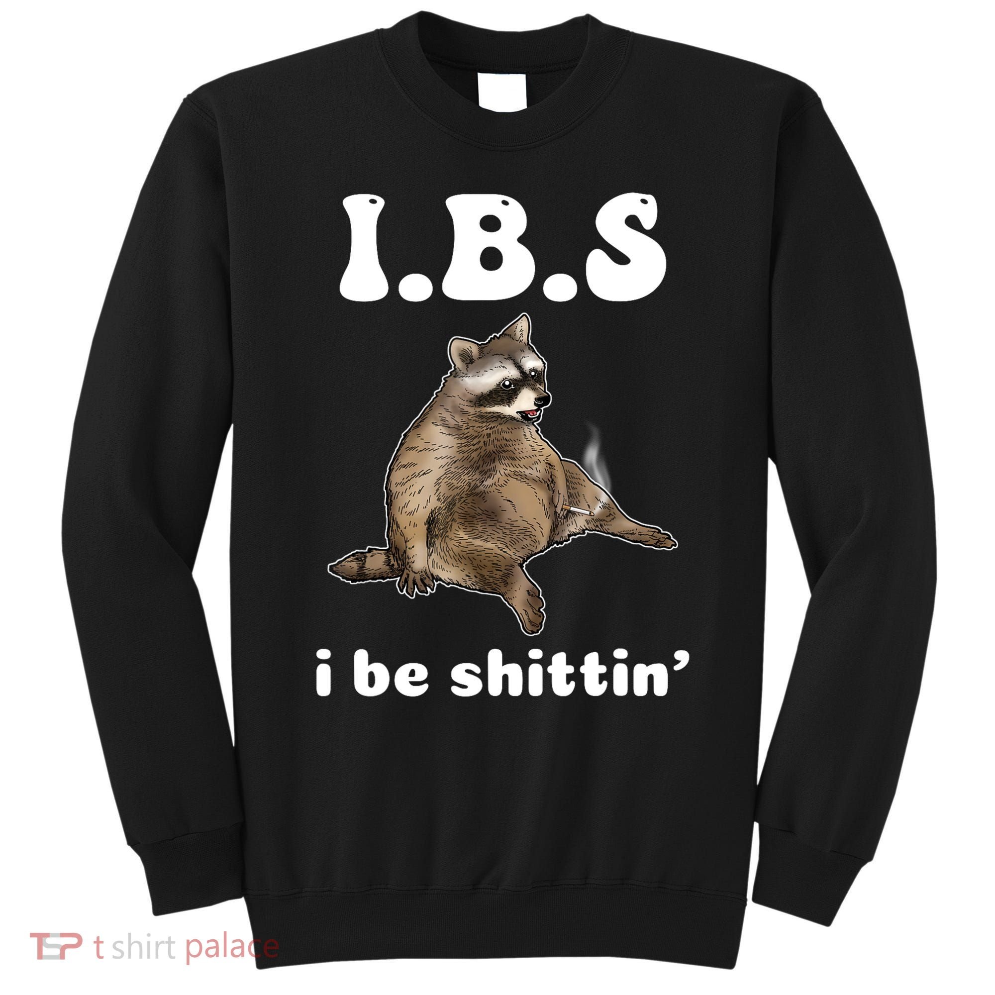 Ibs I Be Shittin Cute Raccoon Funny Sweatshirt