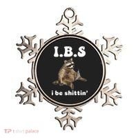 Ibs I Be Shittin Cute Raccoon Funny Ornament thumb 0