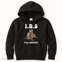 Ibs I Be Shittin Cute Raccoon Funny Kids Hoodie thumb 0