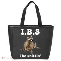 Ibs I Be Shittin Cute Raccoon Funny Tote Bag thumb 0