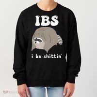IBS I Be Shittin' Raccoon Funny Women's Sweatshirt thumb 0