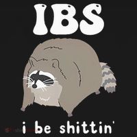 IBS I Be Shittin' Raccoon Funny Ornament thumb 1