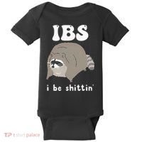 IBS I Be Shittin' Raccoon Funny Baby Bodysuit thumb 0