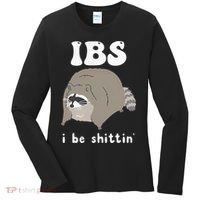 IBS I Be Shittin' Raccoon Funny Women's Long Sleeve Shirt thumb 0