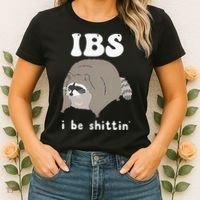 IBS I Be Shittin' Raccoon Funny Women's T-Shirt thumb 2