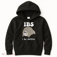 IBS I Be Shittin' Raccoon Funny Kids Hoodie thumb 0