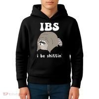 IBS I Be Shittin' Raccoon Funny Kids Hoodie thumb 4