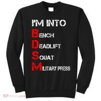 IM Into Bdsm Bench Squat Deadlift Military Press Sweatshirt thumb 0