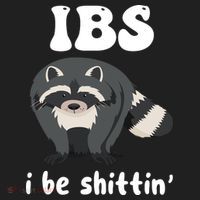 Ibs I Be Shittin Funny Joke Raccoon Women's Sweatshirt thumb 2