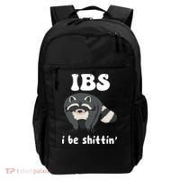 Ibs I Be Shittin Funny Joke Raccoon Backpack thumb 0