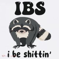 Ibs I Be Shittin Funny Joke Raccoon Women's Tank Top thumb 5