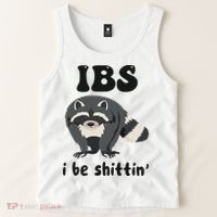 Ibs I Be Shittin Funny Joke Raccoon Tank Top thumb 2
