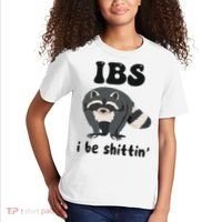 Ibs I Be Shittin Funny Joke Raccoon Kids T-Shirt thumb 2
