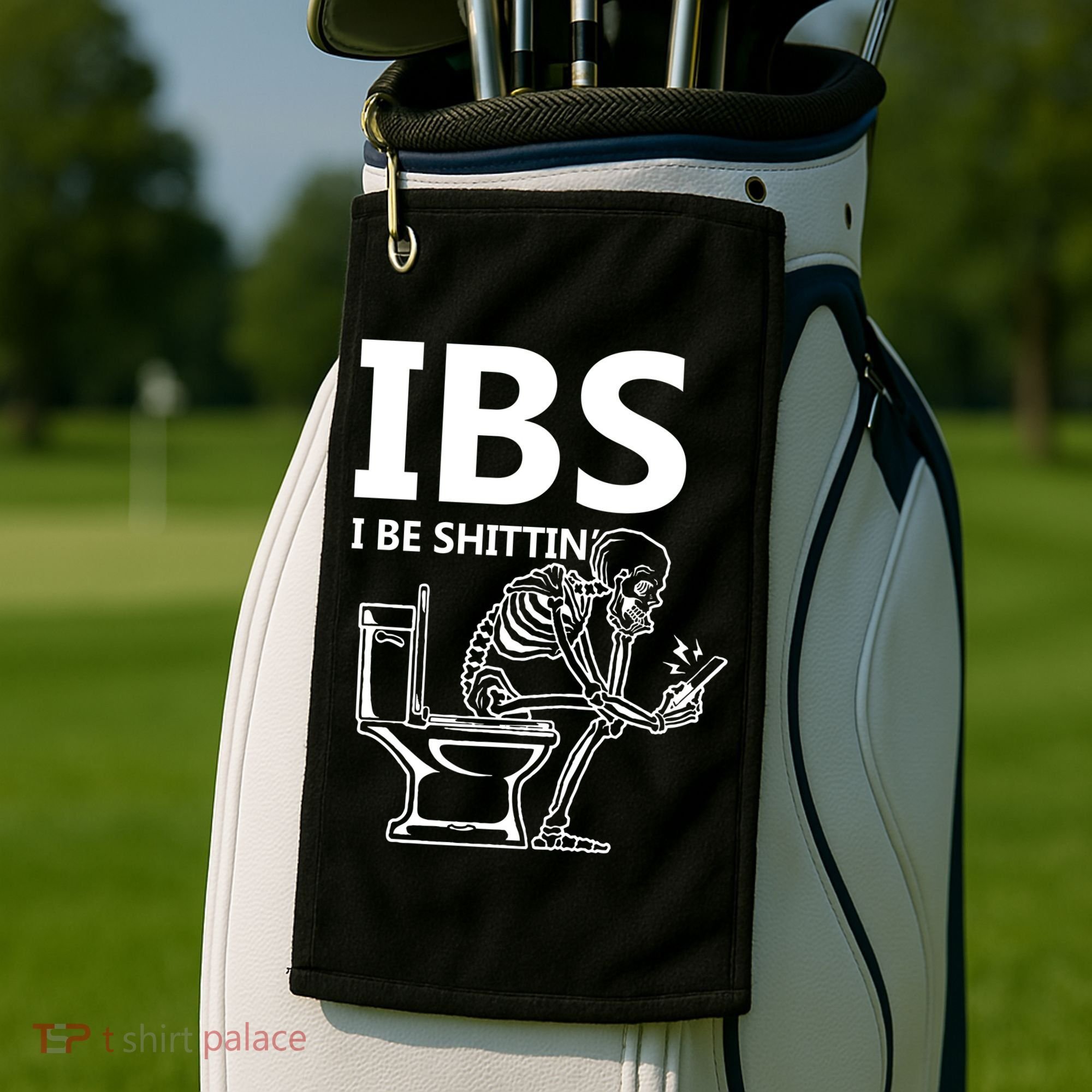 Ibs I Be Shittin Irritable Bowel Syndrome Funny Golf Towel