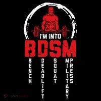 Im Into BDSM Bench Deadlift Squat Military Press Workout Mousepad thumb 1