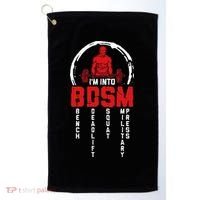 Im Into BDSM Bench Deadlift Squat Military Press Workout Golf Towel thumb 0