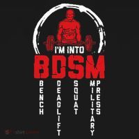 Im Into BDSM Bench Deadlift Squat Military Press Workout Kids Sweatshirt thumb 2
