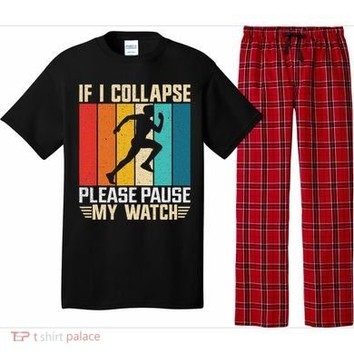 If I Collapse Please Pause My Watch Running Marathon Runner Pajama Set