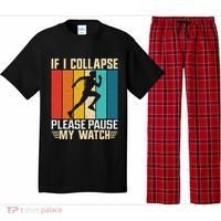 If I Collapse Please Pause My Watch Running Marathon Runner Pajama Set thumb 0