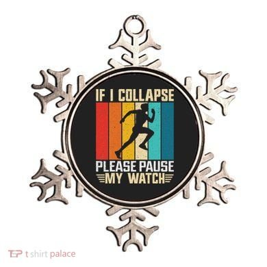 If I Collapse Please Pause My Watch Running Marathon Runner Ornament