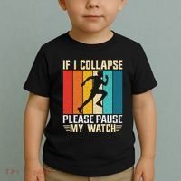 If I Collapse Please Pause My Watch Running Marathon Runner Toddler T-Shirt thumb 2