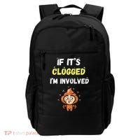 If Its Clogged Im Involved Funny Embarrassing Backpack thumb 0