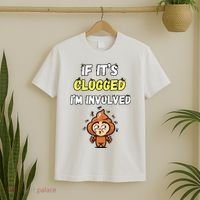If Its Clogged Im Involved Funny Embarrassing T-Shirt thumb 2