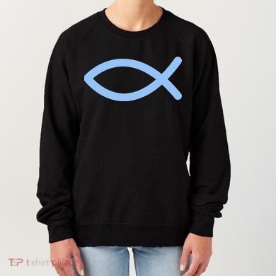 Ichthys Ichthus Christian Symbol Jesus Fish Women's Sweatshirt