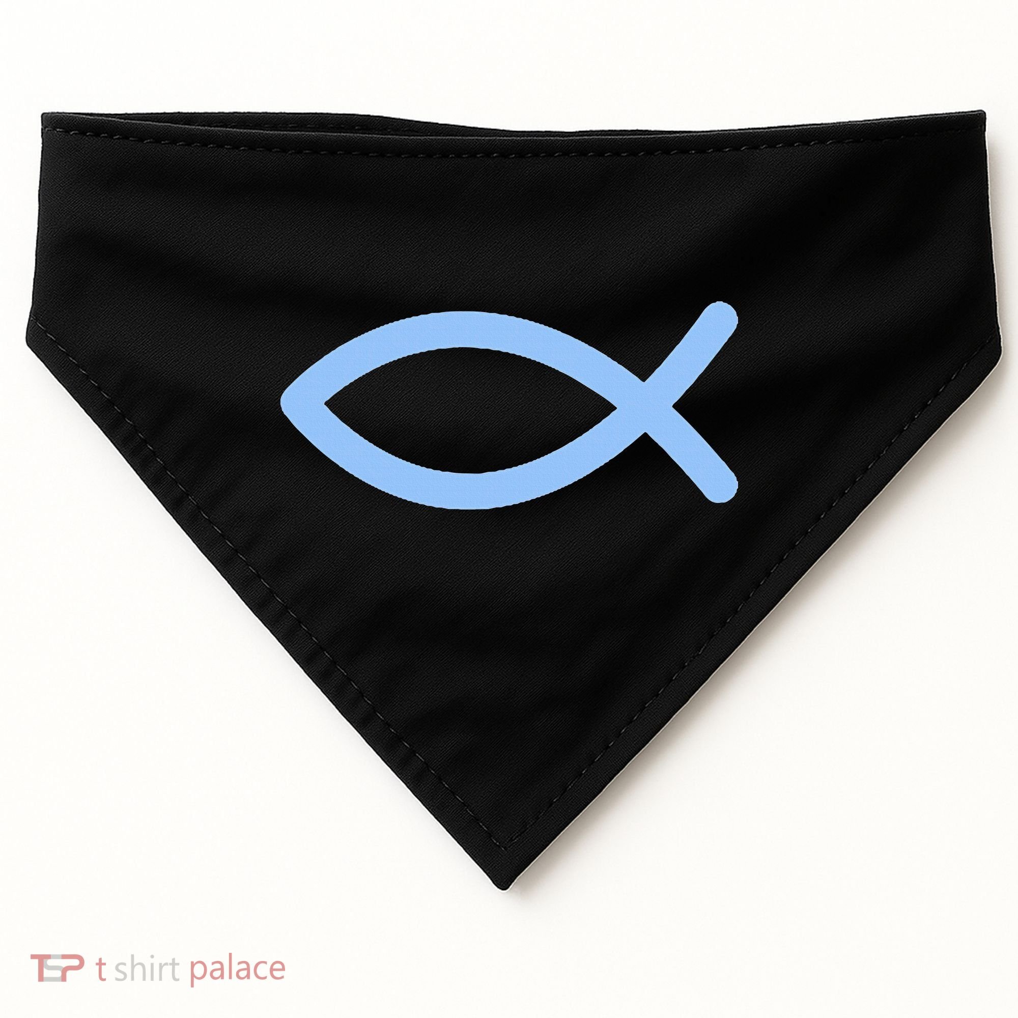 Ichthys Ichthus Christian Symbol Jesus Fish USA-Made Doggie Bandana