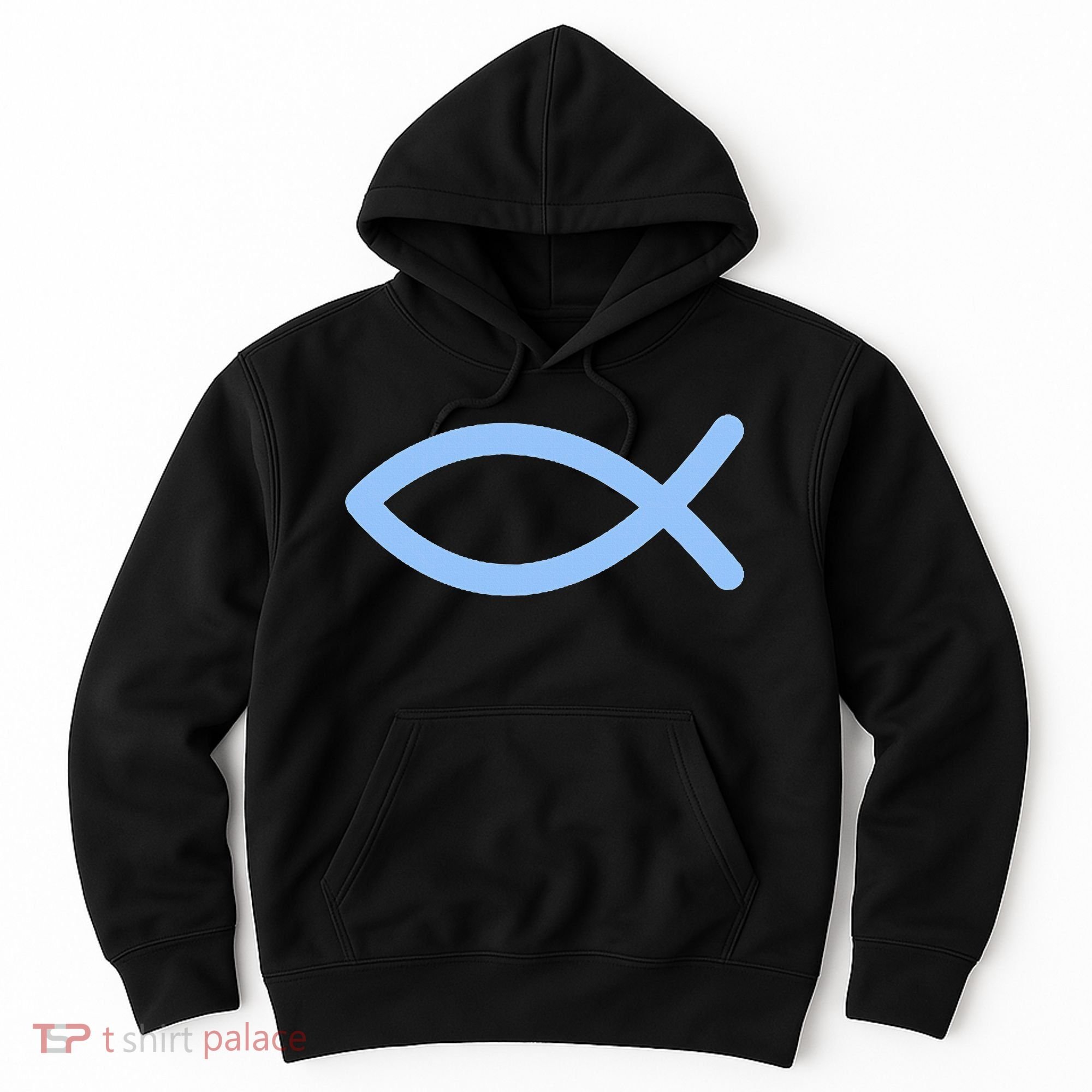Ichthys Ichthus Christian Symbol Jesus Fish Hoodie