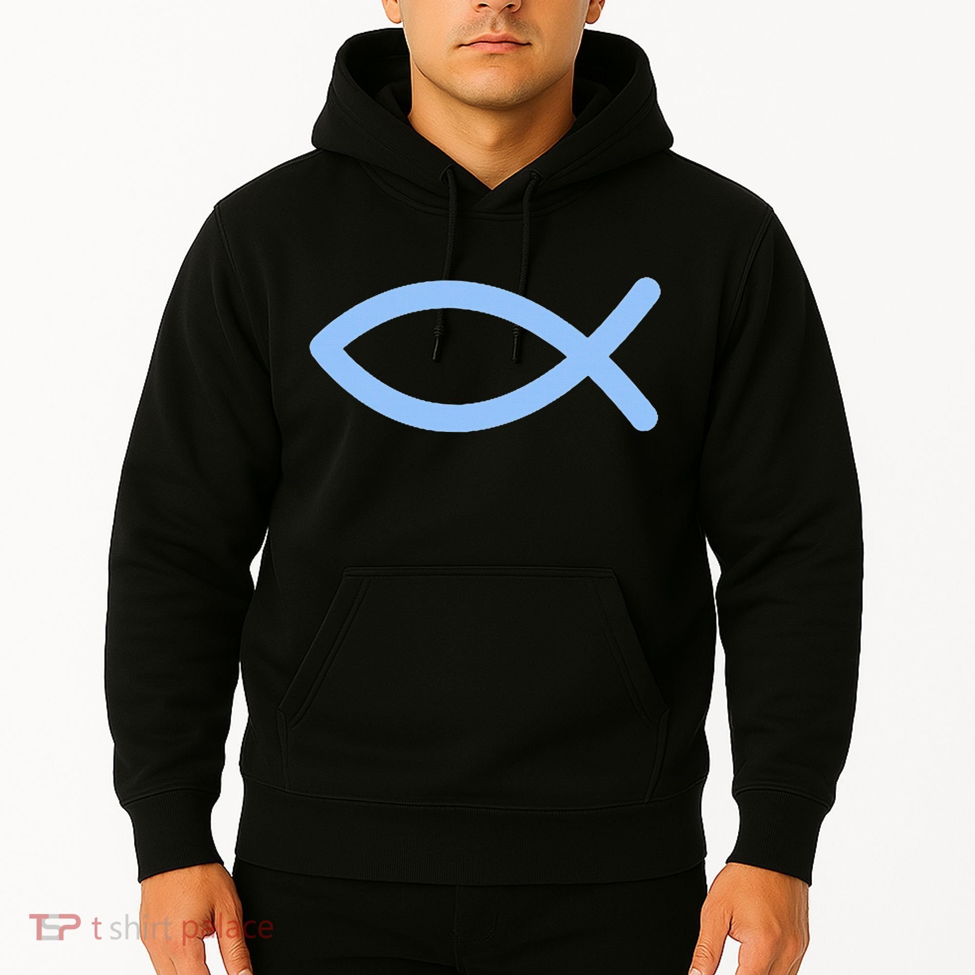Ichthys Ichthus Christian Symbol Jesus Fish Hoodie