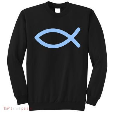 Ichthys Ichthus Christian Symbol Jesus Fish Sweatshirt