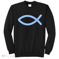 Ichthys Ichthus Christian Symbol Jesus Fish Sweatshirt thumb 0