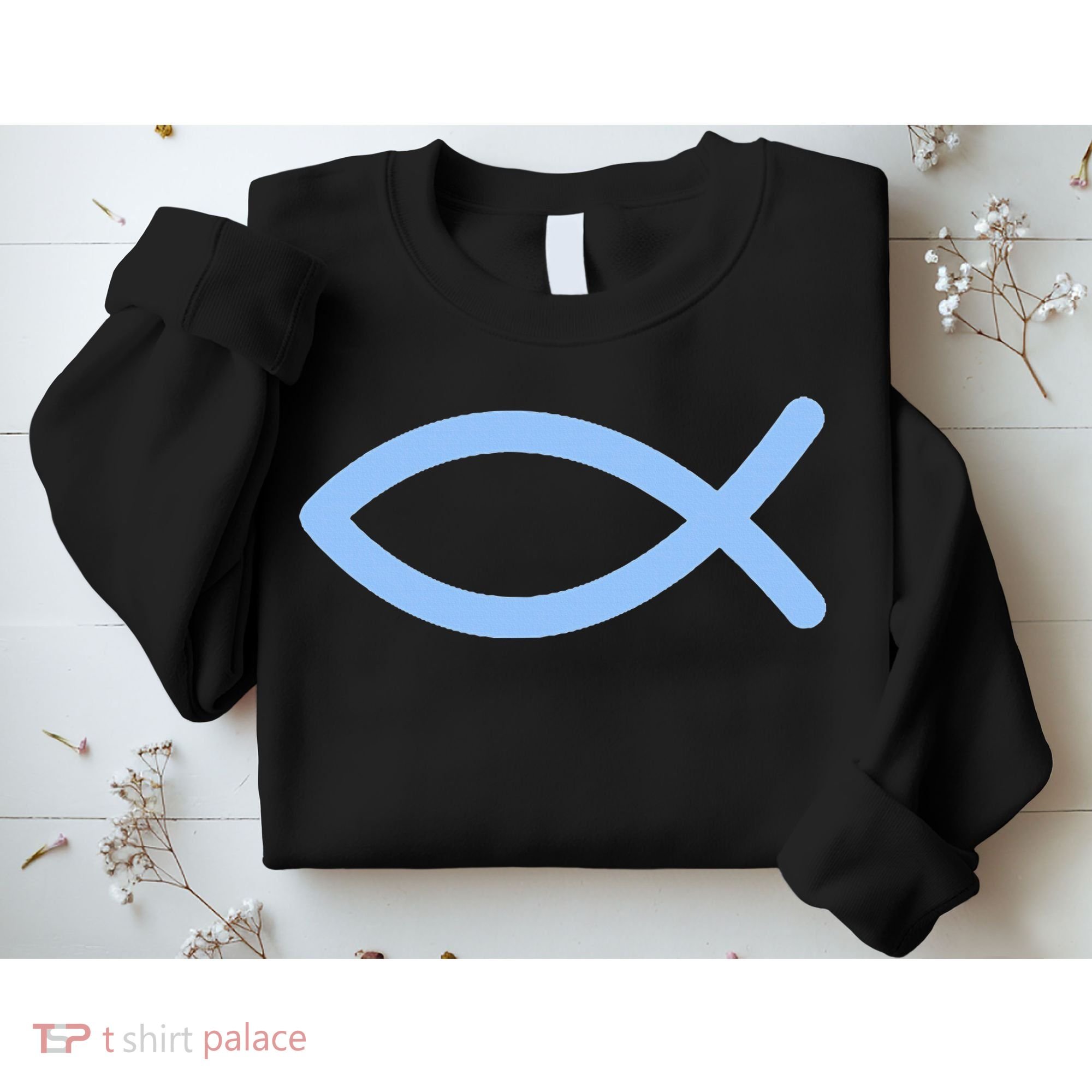 Ichthys Ichthus Christian Symbol Jesus Fish Sweatshirt