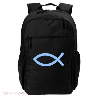 Ichthys Ichthus Christian Symbol Jesus Fish Backpack