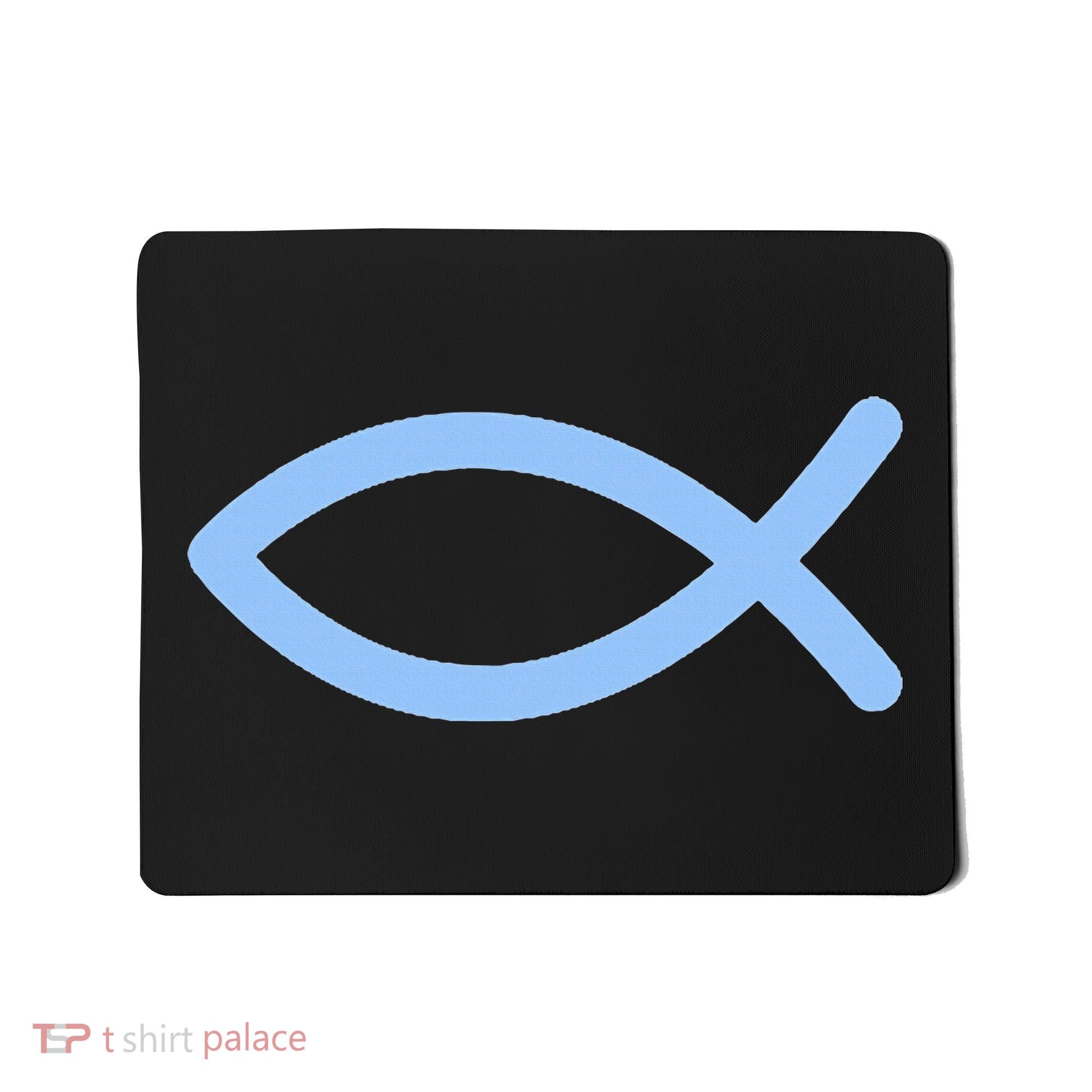 Ichthys Ichthus Christian Symbol Jesus Fish Mousepad