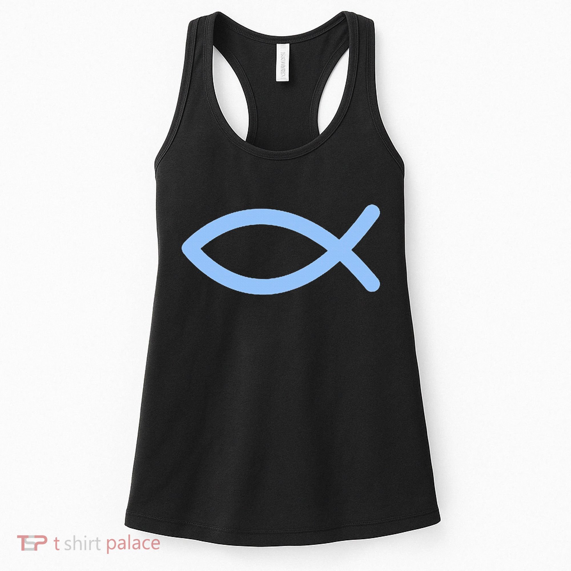 Ichthys Ichthus Christian Symbol Jesus Fish Women's Tank Top