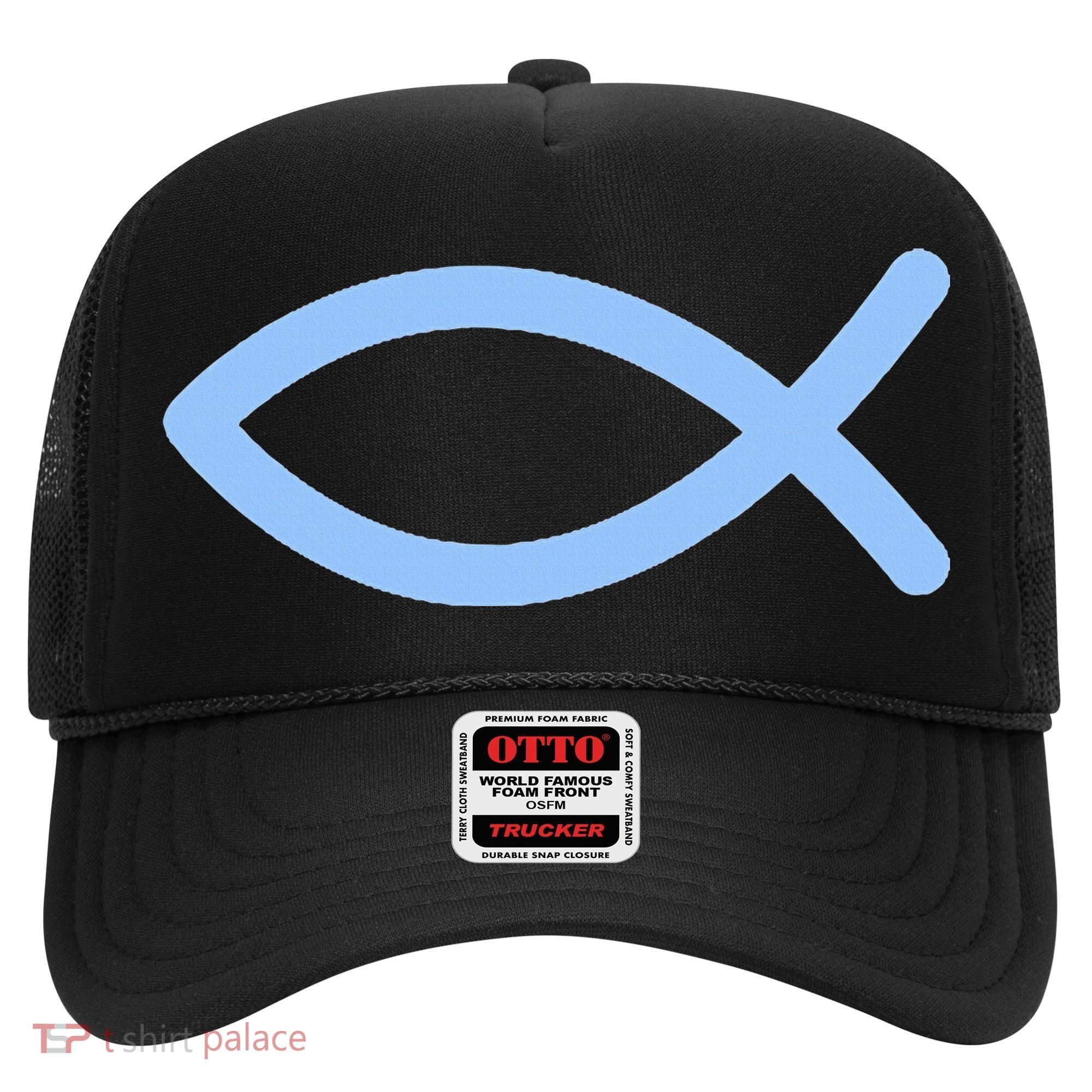 Ichthys Ichthus Christian Symbol Jesus Fish Hat
