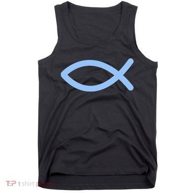 Ichthys Ichthus Christian Symbol Jesus Fish Tank Top