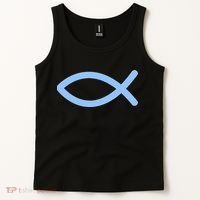 Ichthys Ichthus Christian Symbol Jesus Fish Tank Top thumb 2