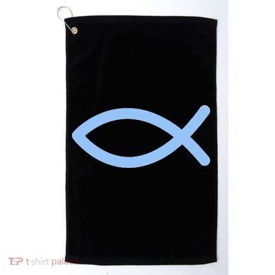 Ichthys Ichthus Christian Symbol Jesus Fish Golf Towel