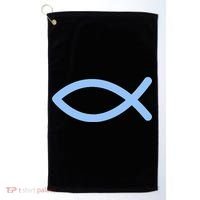 Ichthys Ichthus Christian Symbol Jesus Fish Golf Towel thumb 0