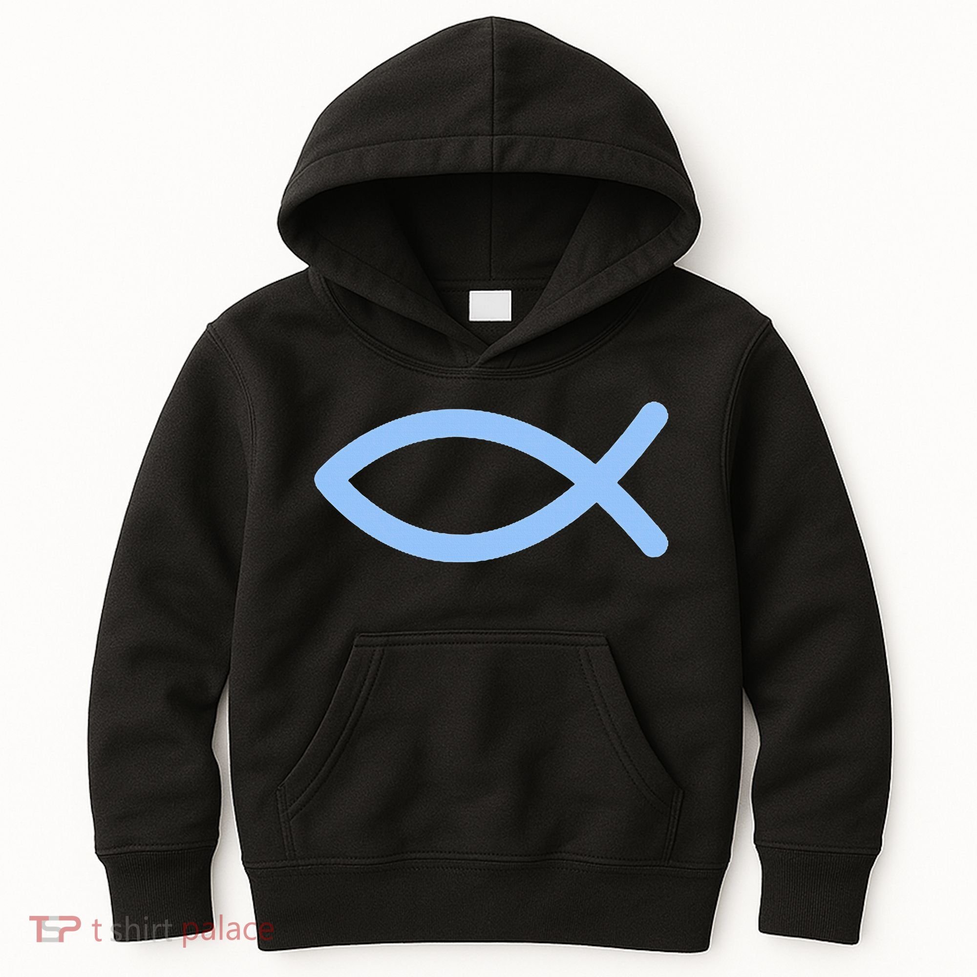 Ichthys Ichthus Christian Symbol Jesus Fish Kids Hoodie
