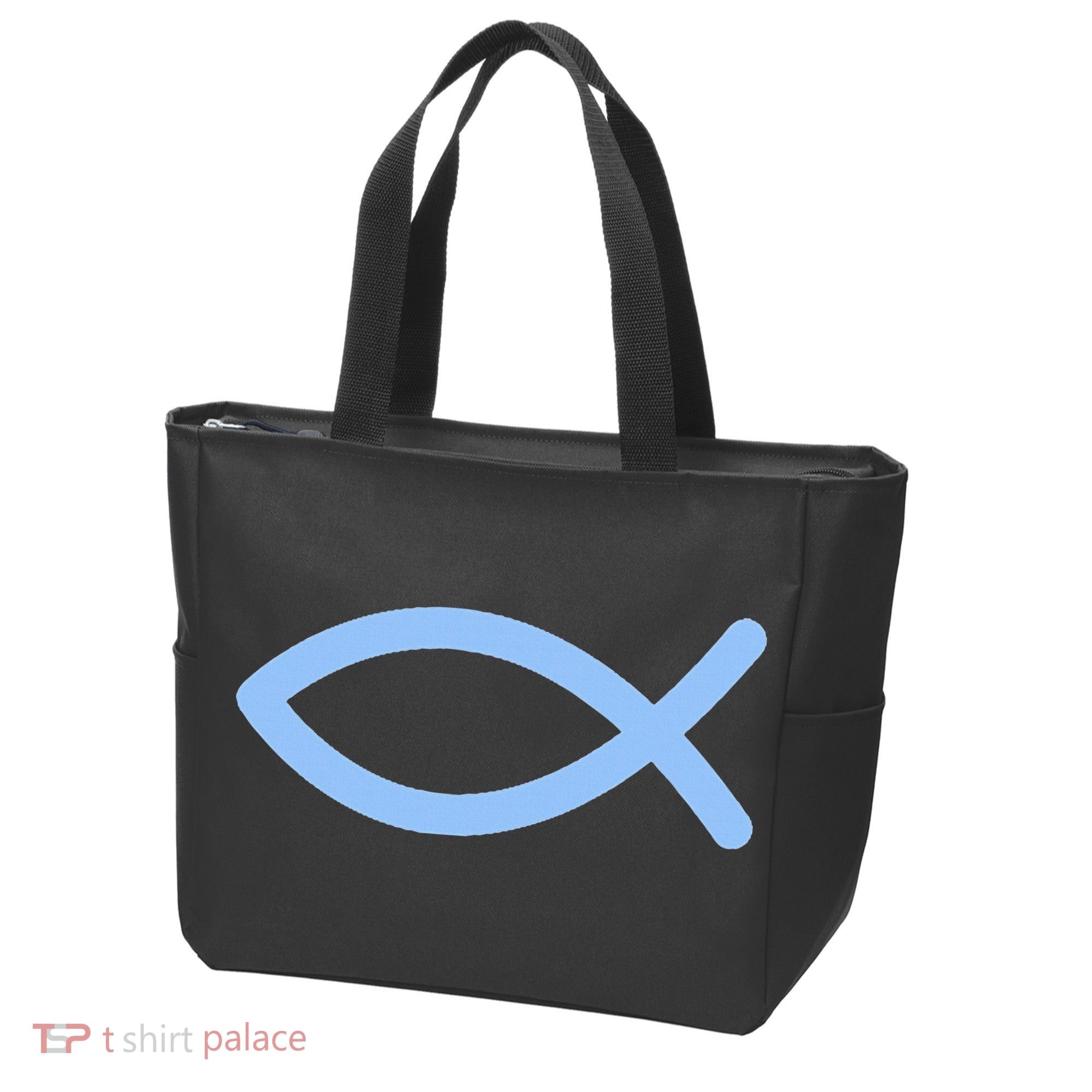 Ichthys Ichthus Christian Symbol Jesus Fish Tote Bag
